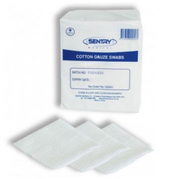 Sentry Gauze Swabs NS pk 100
