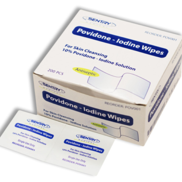 Iodine Swabs- Box 200