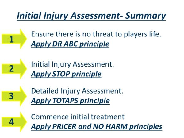 Initial Injury Assessment - Australian Physiotherapy Equipment