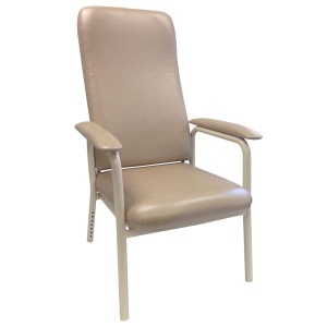 High Back Chair, Mocha