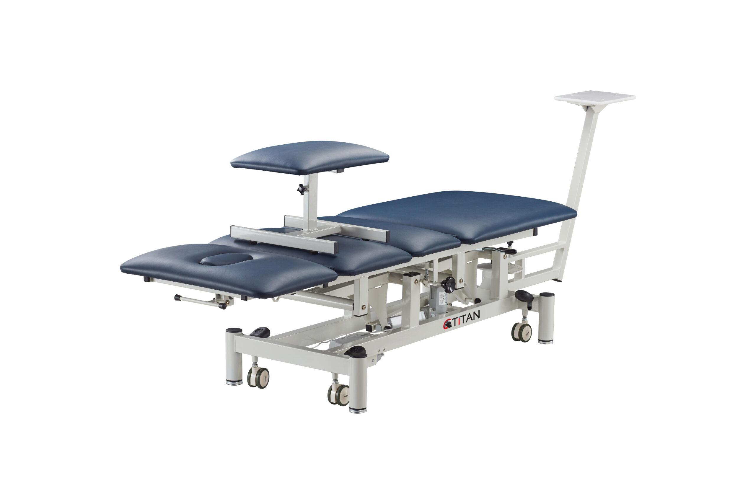 EL04-5-scaled Medical examination table with seat and footrest for patient comfort during check-ups