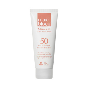 Maxiblock Mineral SPF50 Zinc Cream 75g Tube