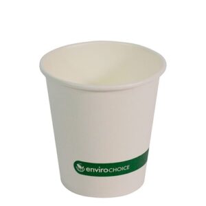 Enviro Choice Dispenser Cup 6oz paper single wall  with aqueous liner carton of 1000