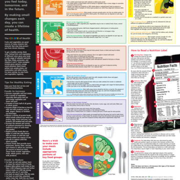 Keys to Healthy Eating Anatomical Chart - Soft Laminate
