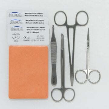 Suture Training Kit with Simulated Rat/Mouse Tissue