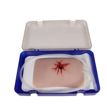 Wound Moulage Shot Groin, Wound Packing