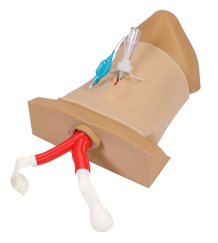image6 A mannequin model with a tube attached for medical training purposes