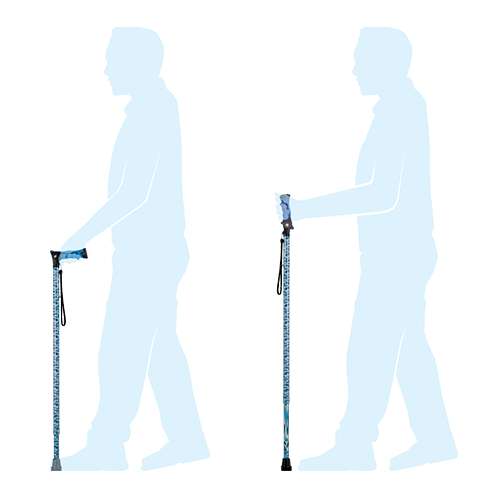 RGWS321-HYBRID-WALKING-STICK-POLE-BEING-USED