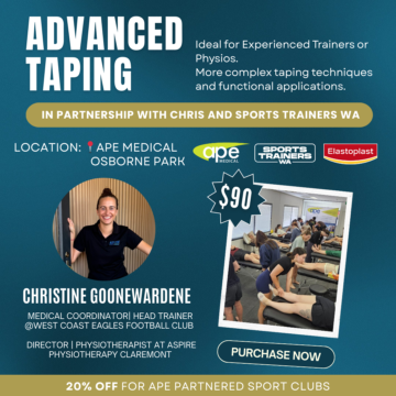 Advanced Taping - Sports Trainers WA Taping Education