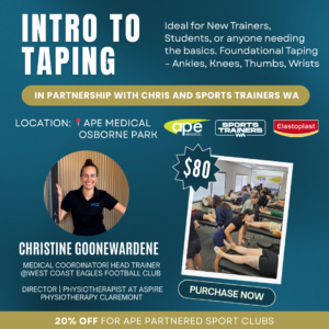Intro to Taping – Sports Trainers WA Taping Education