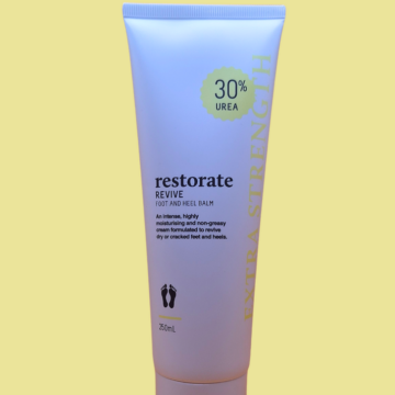 Restorate Revive (Extra Stength) Foot Balm - 250ml Tube (contains 30% Urea)