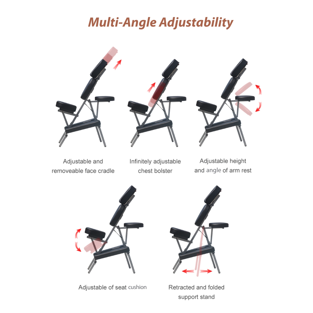 Multi Angle Titan Express Massage Portable Chair