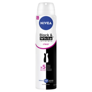Nivea Deodorant Aerosol Invisible Black & White Clear – 250ml