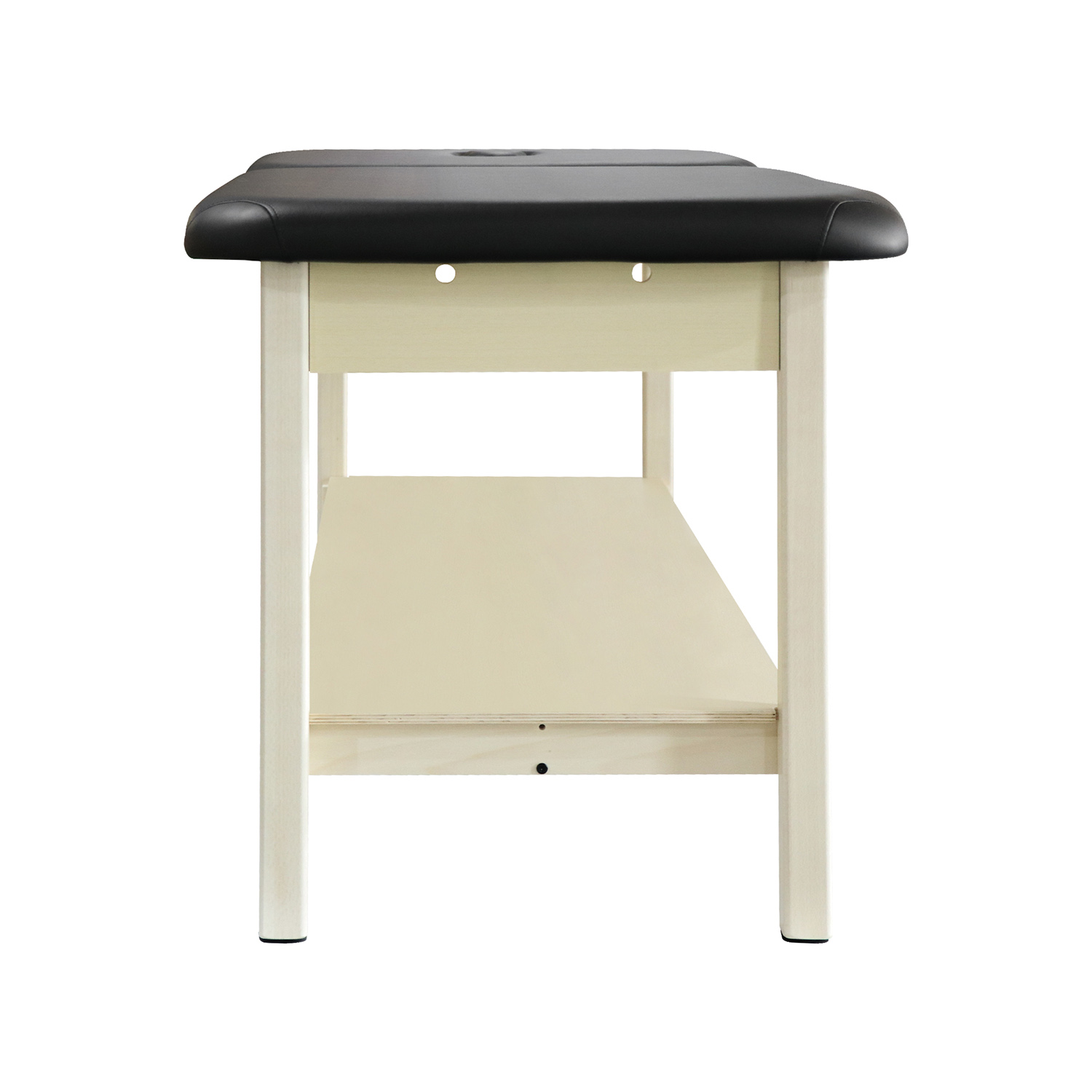 Titan Essence Fixed Height Table with Shelf and Facehole Titan Essence Fixed Height Table with Shelf and Facehole