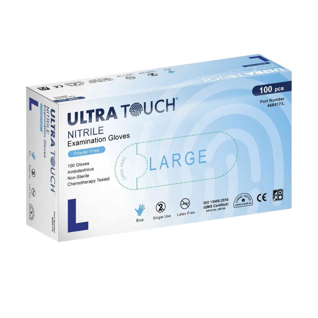 Ultra-Touch-Examination-Nitrile-Blue-Powder-Free-Chemo-rated_4 Ultra Touch Examination Nitrile Blue Powder Free Gloves