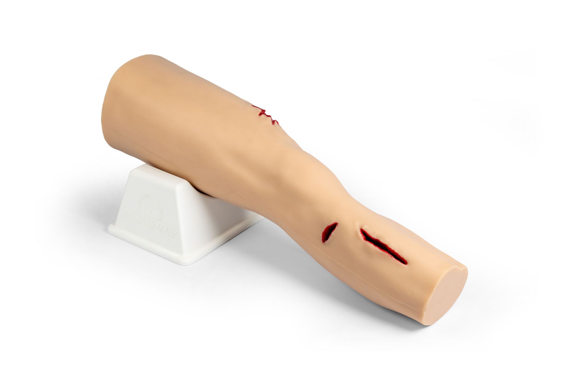 “Trauma Tim” - Leg with heavily bleeding wounds “Trauma Tim” - Leg with heavily bleeding wounds