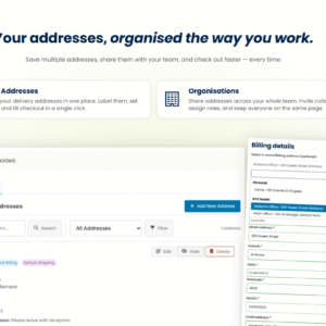 Saved Addresses & Organisations