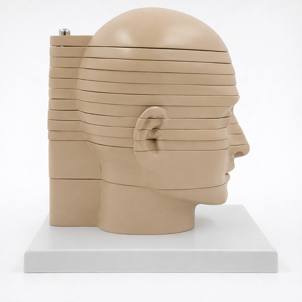 DS-50327 - Head and Neck Sectional Model with Brain, 12 Parts Head and Neck Sectional Model with Brain, 12 Parts