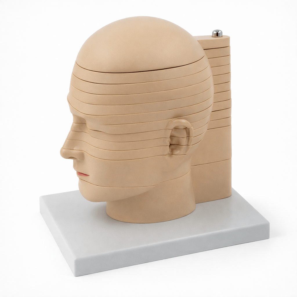 DS-50327 - Head and Neck Sectional Model with Brain, 12 Parts Head and Neck Sectional Model with Brain, 12 Parts