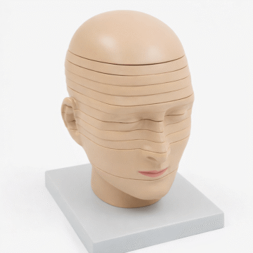 Head and Neck Sectional Model with Brain, 12 Parts