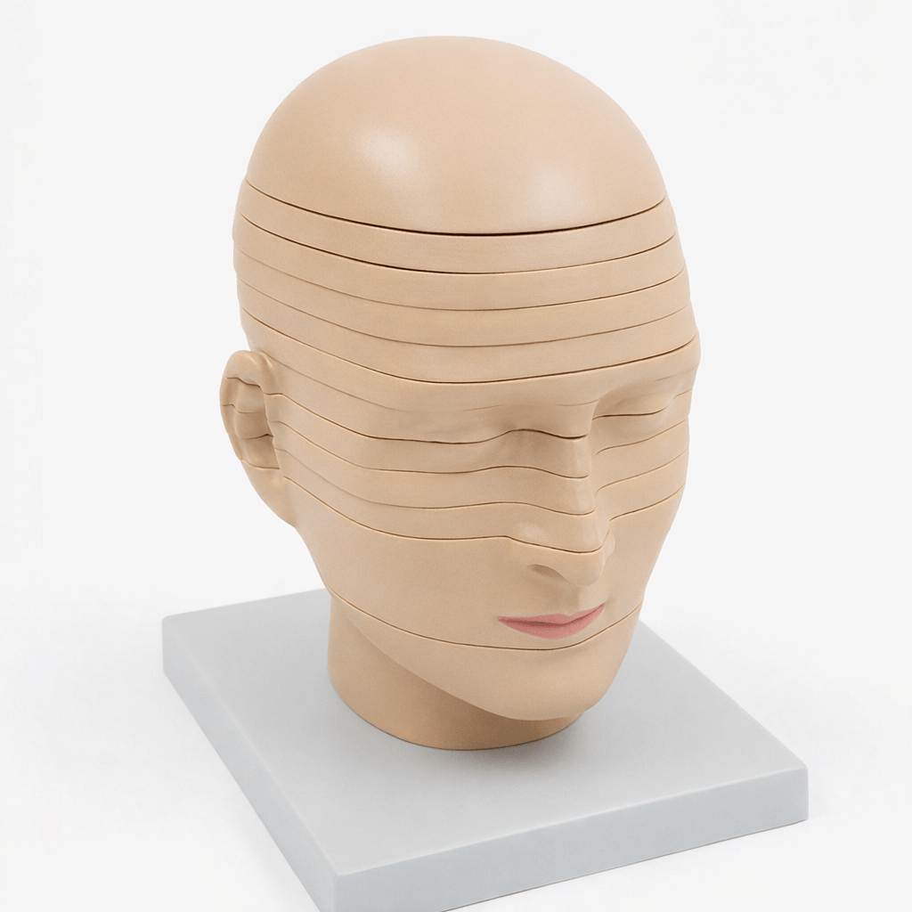 DS-50327 - Head and Neck Sectional Model with Brain, 12 Parts Head and Neck Sectional Model with Brain, 12 Parts