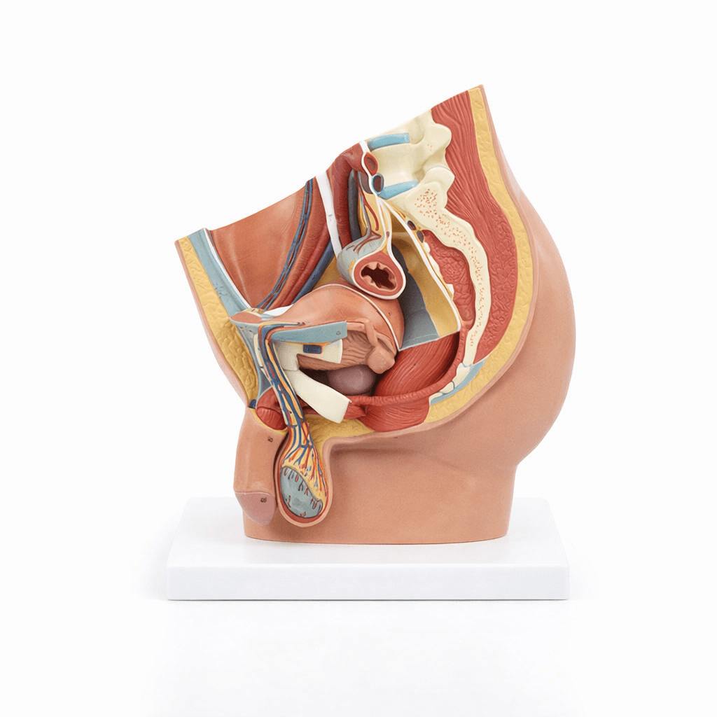 DS-50550 - Male Pelvis Median Section Model, 4 Parts Male Pelvis Median Section Model, 4 Parts