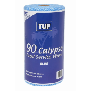 Calypso 90 Blue Perforated Wiper Roll 45m (90 Pieces Each 50 X 30cm)