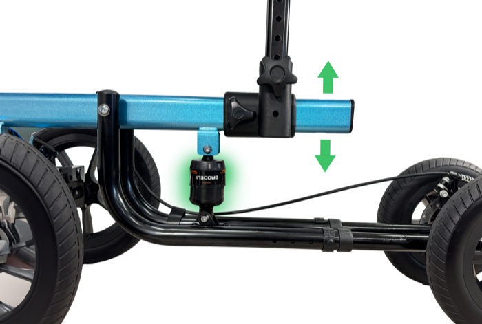 RG26KW-CROSS-COUNTRY-KNEE-WALKER-SUSPENSION Cross Country Knee Walker