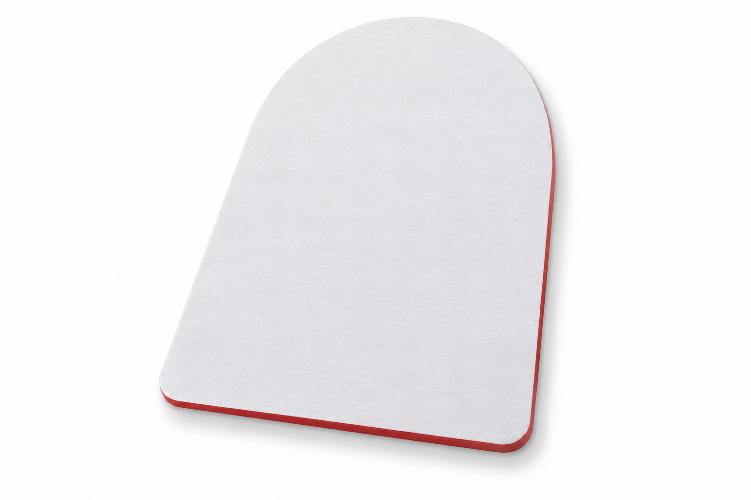 Minimalist White and Red Adhesive Pad Supporta Heel Lifts - Pair